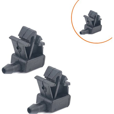 royaluxe - Convient pour Citroen buse d'eau voiture avant pare-brise boucle buse d'eau 1 paire 6438Z7 (1/4)