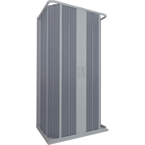 Box Doccia 3 Lati 2 Ante a Soffietto in PVC Apertura Centrale H185 cm Dorini Bianco 80x80 cm (1/4)