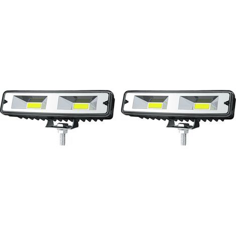2X 48W 6 Pouces LED Barre de Lumière de Travail Spot FLOOD Lampe Tout-Terrain Conduite Brouillard 4WD pour (1/2)