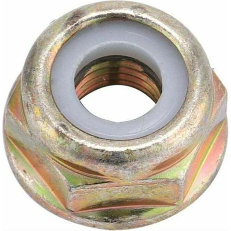 Écrou de fixation de lame, filetage universel à gauche M10x1,25, accessoire robuste et durable, très pratique pour les débroussailleuses et les taille-haies (5 pièces) (1/4)