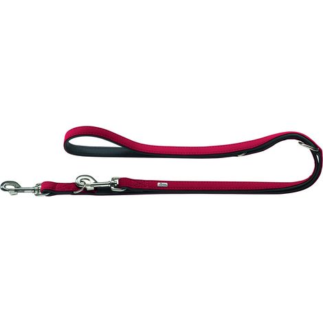 Führleine Softie 15/200 nickel rot/schwarz