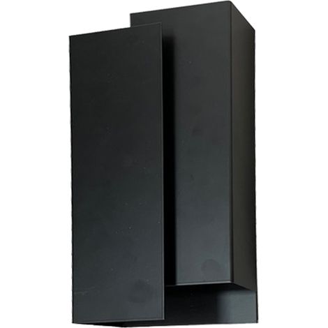 Applique minimalista nera rettangolare Wall 2xG9 8W Luminex
