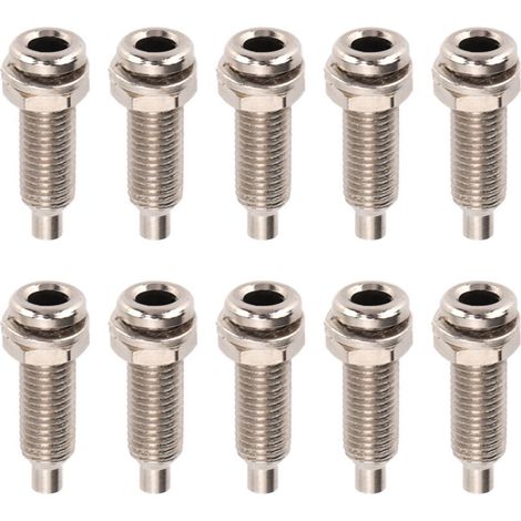 10 pièces Bornes de Panneau 4mm en Laiton Nickelé avec Écrous M6 pour Équipements Électroniques Industriels (1/5)
