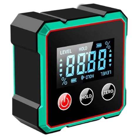 Cube inclinomètre - Jauge d'angle numérique, outil de niveau électronique Protracteur de mesure de menuiserie, outil de recherche de précision, jauge d'angle pour la constr (1/5)