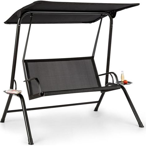 Bel Air Mono Swing Hollywoodschaukel Stahlrahmen Mono Relax schwarz