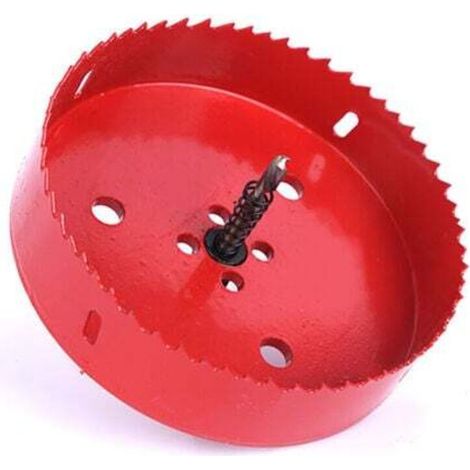 Scie Cloche Bi-Métal Ø 150 mm , acier rapide HSS M42, avec tige hexagonale et foret pour aluminium, fer et bois (1/4)
