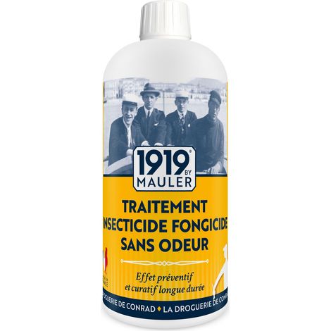 Traitement insecte et champignon bois 0,5L – Protection imperméabilisante – Application sur bois brut – Fabrication française – 1919 By Mauler