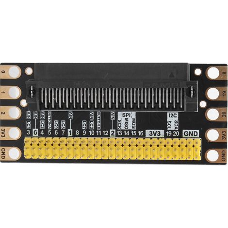 Carte d'extension Micro:bit avec connecteur bord et interface breakout pour modules PCB (1/5)