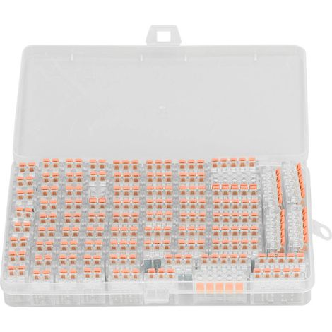 75 unités par paquet de mini bornes à connexion rapide pour luminaires, connecteurs de fils, écrous à levier, connecteurs de fils, connecteurs de fils en ligne, connecteurs électriques pour bornes d'a (1/5)