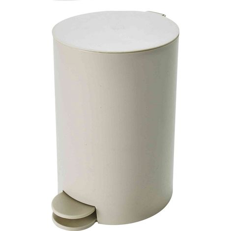 Poubelle de salle de bain 3L en polypropylène – Dimensions 16x16x25,5cm – Design moderne beige – Pour espaces réduits – Guy Levasseur (1/3)
