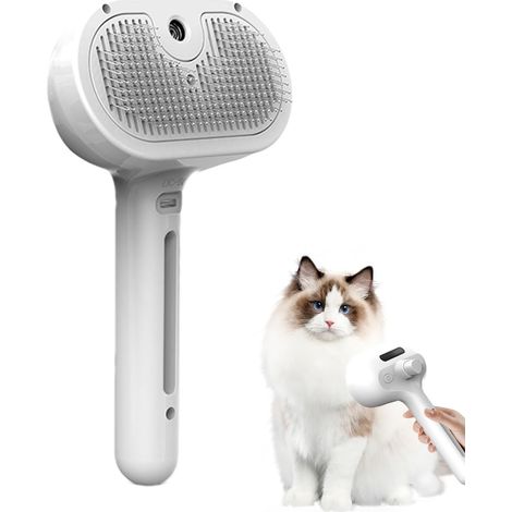 Peigne de toilettage pour poils d'animaux, brosse d'épilation à la vapeur, peigne de nettoyage pour chiens et chats, outil démêlant les poils longs et courts, accessoire de toilettage pour le brossage (1/5)