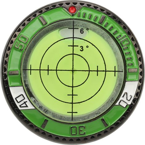 Lot de 2 marqueurs de balle de golf avec niveau à bulle, accessoire portable précis pour practice de putting, extérieur, jaune/vert (1/5)