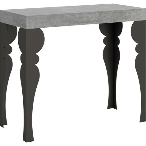 Consolle 90x40 cm allungabile a 196 cm PAXON SMALL Cemento (1/5)