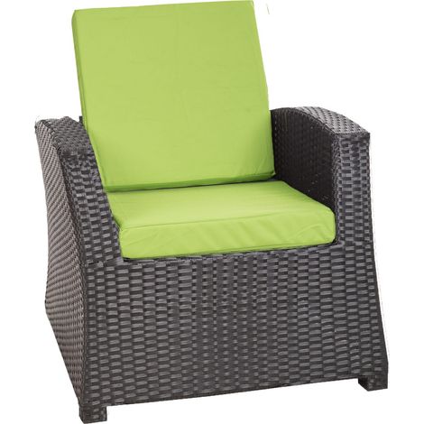 Coussins de chaise en résine tressée 56x52x7cm Lot de 2 coussins de chaise extérieur, Coussin de fauteuil de jardin Bleu foncé, Coussin avec dossier
