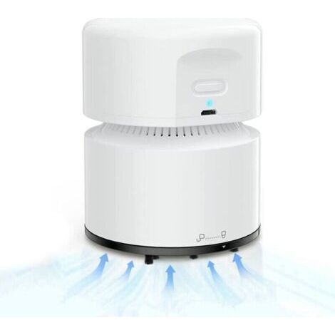 Aspirateur de Table, Mini Aspirateur, USB Rechargeable, 120 Minutes D'autonomie, Fonction D'arrêt Automatique, Aspirateur à Main sans Fil à 360° pour École, Bureau, Maison (1/4)