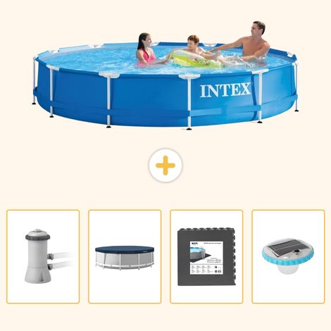 Intex Piscine Tubulaire Ronde - 366x76 cm - 5-pièces  S260 (1/5)