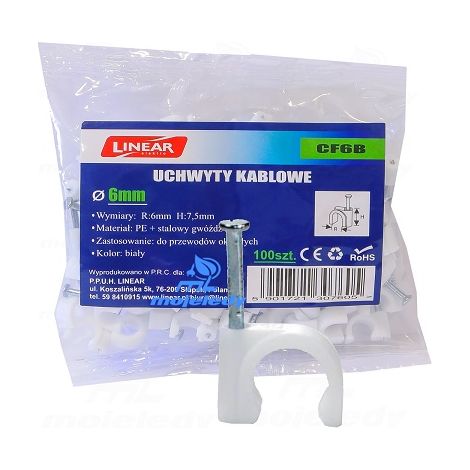 FLOP 06 supporto 100 pz. conf. 6x7,5 bianco CF6B