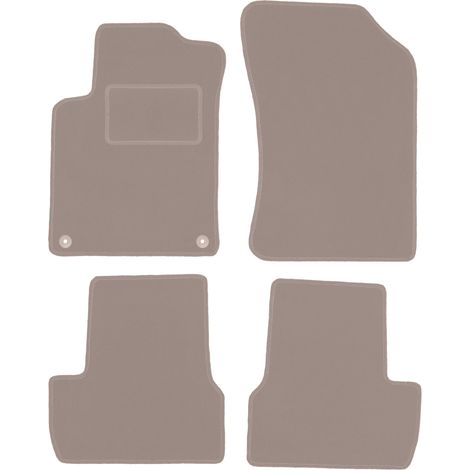 Tappetini auto in velluto per: Citroen C3 II hatchback (2009-2016) beige