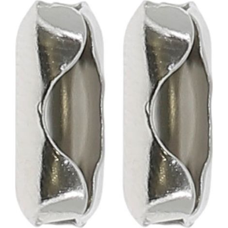 2x Arrêt de chainette de store intérieur avec boule Ø 4,5mm et pas de 6,2mm en métal chromé Accessoire Volet roulant Assemblage Butée Raccord Connecteur Cordon Vénitien (1/4)