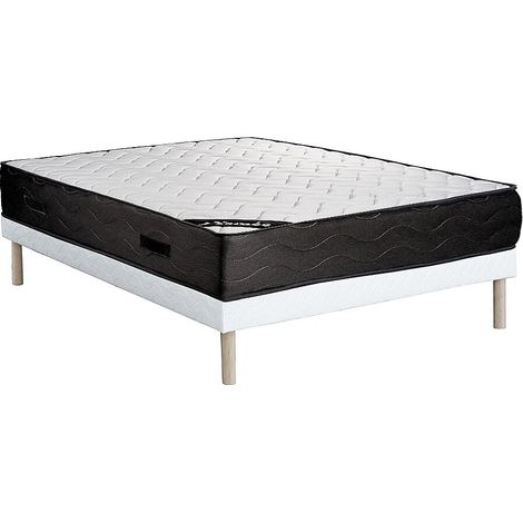 Set 140x190cm Rete a doghe giroletto + Materasso molle insacchettate 7 zone e memory foam - MERISI di YSMÉE (1/5)