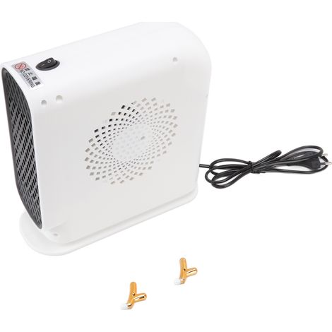 Chauffage électrique portable, idéal pour une utilisation hivernale dans les chambres, les bureaux et les salons. Fonctionnement silencieux et faible consommation d'énergie (blanc) (1/5)