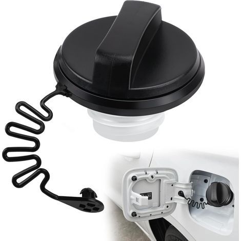 Tankdeckel mit Halteband, passend für Ford Fiesta MK5 JD1 JD3 JH1 JH3 Transit MK8 Transit Custom/Tourneo Custom KA+ Fusion (Ersatz-Tankdeckel) (1/5)
