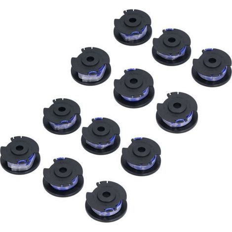 12 bobines de fil de rechange pour tondeuse Ryobi One+ AC14RL3A 18/24/40 V Femeo (1/5)