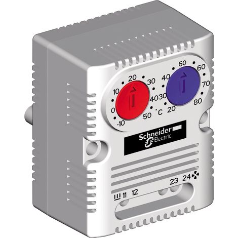 ClimaSys CC - termostato doble 250V - rango de temperatura 0...60°C - 1NO/NC - °C - NSYCCOTHD (1/4)