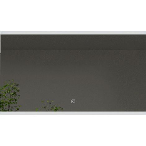 Kibath Espejo Led DOB 25W rectangular de 80 cm x 60 cm espejo 6000K (1/4)