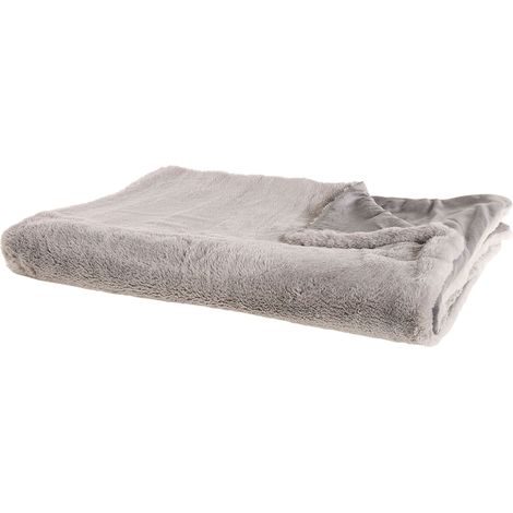 Kuscheldecke CHAAB 200 x 220 cm Hellgrau