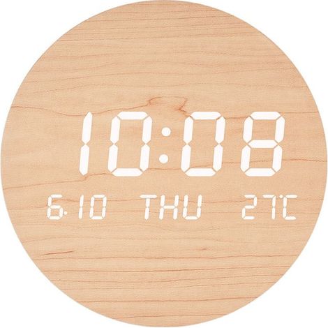 Kreative LED-Wanduhr – Für Wohnzimmer, Schlafzimmer und andere Räume – Schlichter skandinavischer Stil: ein ideales Accessoire für einen bewussten Lebensstil (1/5)