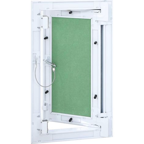 Trappe de visite Blanc 30 x 55 cm Aluminium et Plâtre CFW785138 (1/5)