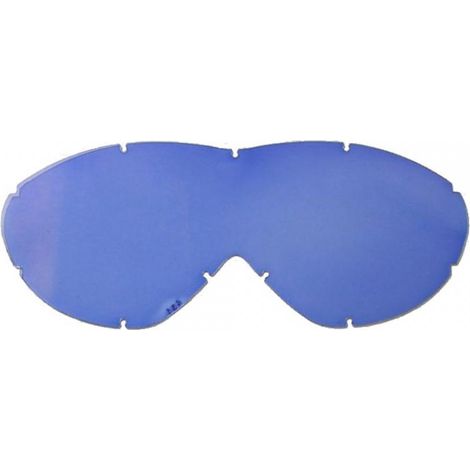 einfache blaue Scheibe für Brillenmaske cross smith sonic moto