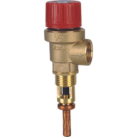 Valvola di sicurezza a membrana per controllo temperatura e pressione 3/4"-6bar-100°c
