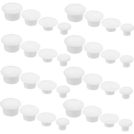 Luxshiny Lot de 200 cache-vis ronds en plastique pour meubles (1/5)