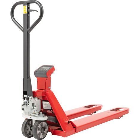Transpalette peseur STIER, incréments de 1 kg, capacité 2 000 kg