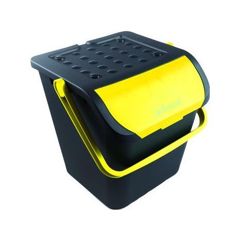 Contenedor de reciclaje, ecológico amarillo 35 l, papel
