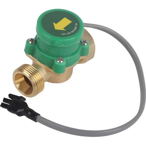 – Pompe à eau HT-120 AC220V 1A G3/4' – Interrupteur de capteur de débit – Pression 0,6 Mpa – Température max 70 ℃ (1/5)