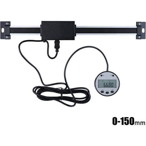 Vertikaler digitaler linearer Graduierungslineal, 0,01 mm Skala, optionales externes magnetisches Display, Messwerkzeug für Fräsmaschinen und Drehmaschinen 5403-150 (0-150 mm) (1/5)