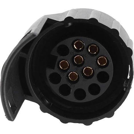 Adaptateur en Plastique 7 À 13 Broches, Connecteur De Remorque, Barre De Remorquage, Voiture, Camion, Accessoires De Caravane, Adaptateur De Prise S, 1 Pièce (1/5)