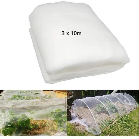 Filet Anti Insecte 3m x 10m, Filets pour Jardin, Filet Anti Insecte Potager, Maille Fine Anti-Insecte en Maille pour la Protection (1/4)