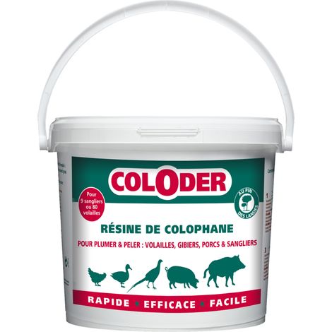 Colophon-Harz Resin 3,5 kg zum Rupfen von Geflügel und Wild - Saniterpen