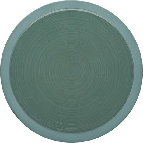 Assiette ronde en argile verte Bahia 260 mm - Finedine (1/5)