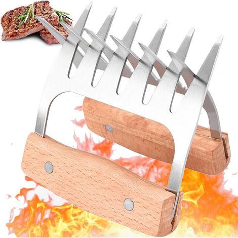 Lot de 2 griffes à viande Bear Claw pour barbecue, broyeurs à viande, compatibles avec le lave-vaisselle (1/5)