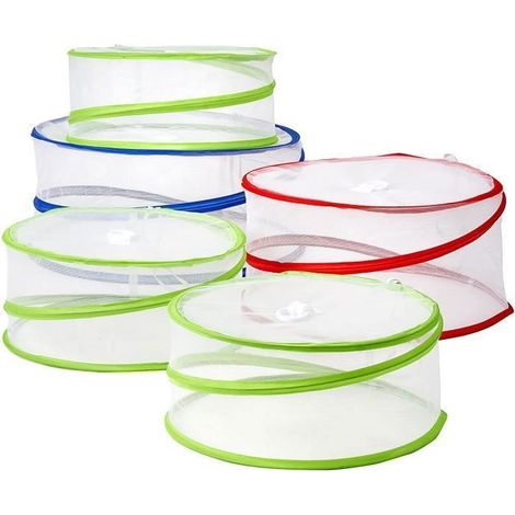 5 Couverture Nourriture Maille Pop-Up, Cloche Alimentaire Pliable: 3 Tailles (1/4)