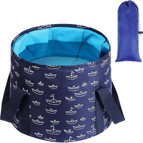 Collapsible Foot Soaking Bucket, 25L Portable Foot Soaking Bucket, Multifunctional Foot Bath, Home Foot Soaking, Washing Basin, Folding Basin, for Fishing, Camping, Beach, Travel (1/5)