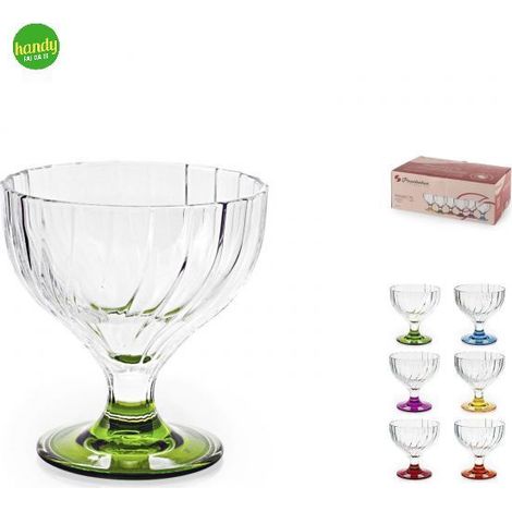 Set 6 coppe Pasabahce Bouquet colorate