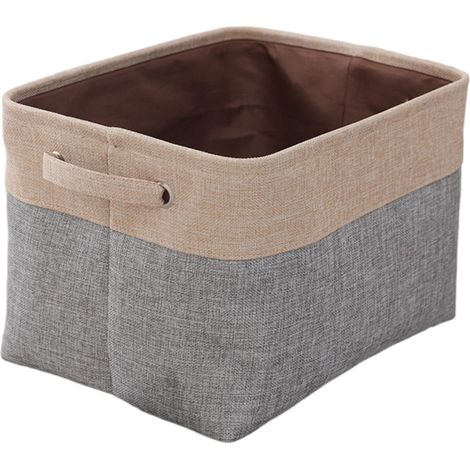 Paniers de rangement pliables en toile pour vêtements et chaussures, boîte de rangement décorative avec poignées