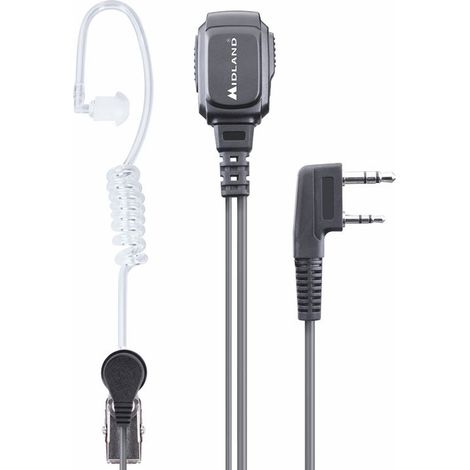 Midland MA 31LK Pro Auricolare Cablato In ear Nero Trasparente (1/2)