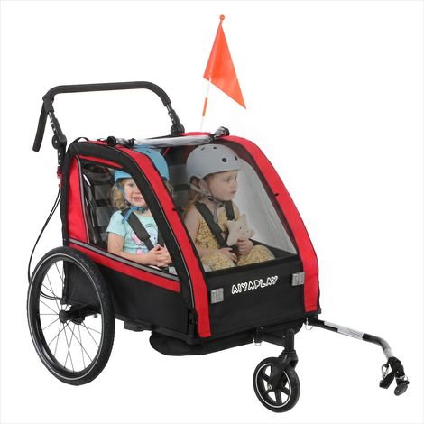 Caisse de transport pour animaux Remorque vélo enfant (1/5)
